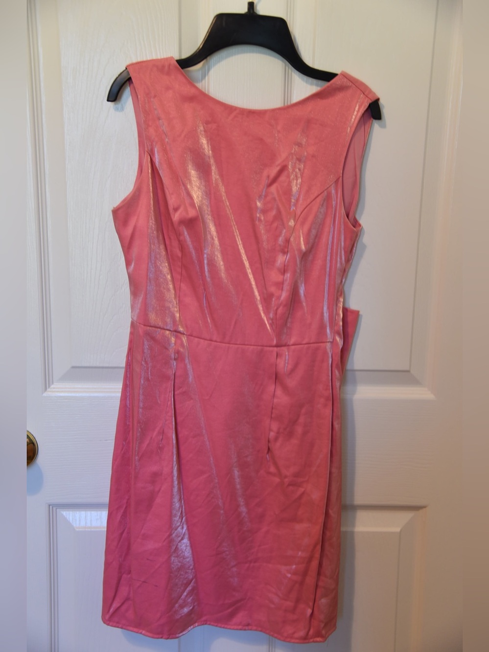 Sleek Pink Sleeveless Mini Dress